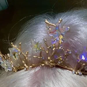 IRIDESCENT CRYSTAL STARFISH TIARA GOLDEN REEF MERMAID CROWN! Accessories | Iridescent Crystal Starfish Tiara Golden Reef  main image 4